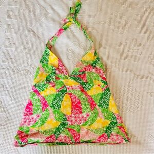 Lilly Pulitzer “Wing Ding Patch” Tankini Top Size Small
